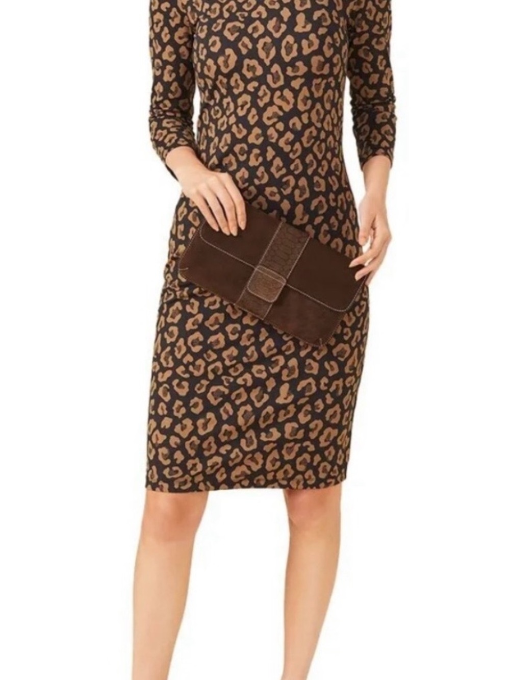 J.McLaughlin Sophia Midi Dress in Sahara Print